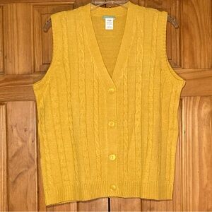 NWOT Vintage Sara Morgan Sweater Vest Size L